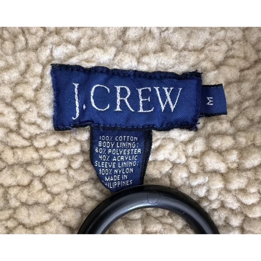 J Crew‎ Corduroy Barn Coat Medium Blue Sherpa Lined Gorpcore Workwear Rugged